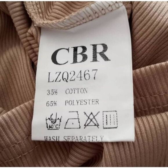 CBR BEIGE CUTOUT TOP SZ.S NWT. - Picture 9 of 9